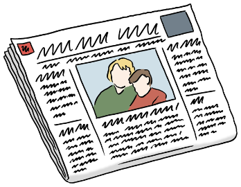 Auf dem Bild sieht man eine Zeitschrift. Auf dem Bild sieht man eine Zeitschrift.